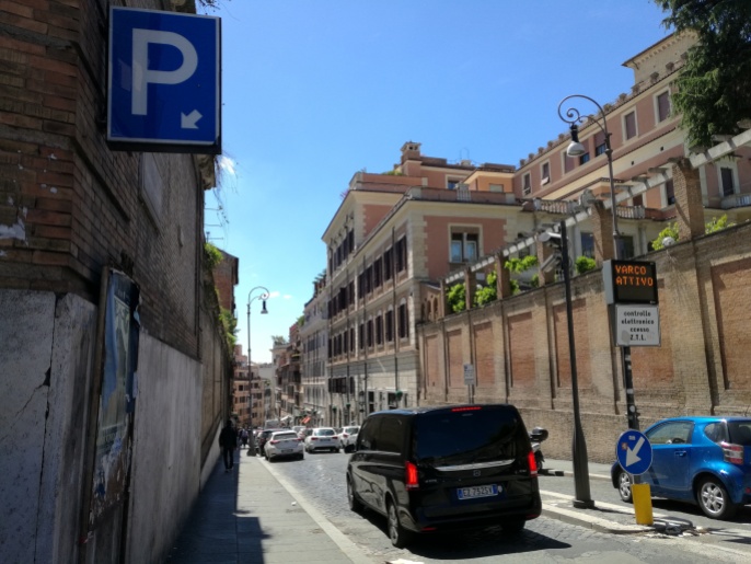 Via di Porta Pinciana hacia Piaza di Spagna